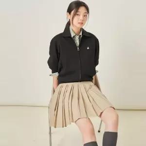 [백화점 정품] 빈폴 레이디스 면 혼방 헤링턴 집업 블랙 BF5841C045