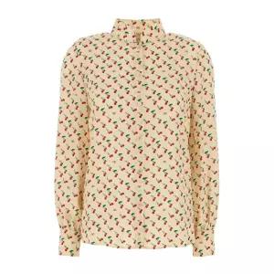 프린티드 크레이프 실크 블라우스 7B3AB7U09M9 CRF