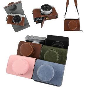 Fujifilm X-E5 용 PU 가죽 케이스 Fuji 카메라 보관 가방 어깨 끈이포함 하드 보호 쉘