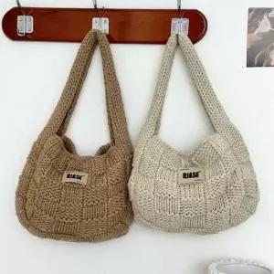 미콘 23639 여성 캐주얼 코바늘 뜨개가방 미니백