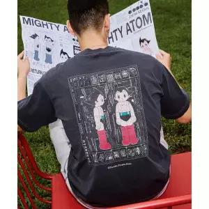 디아도라 diadora 아톰 워싱 반팔 티셔츠 DARK GREY D5423LRS33GRD 409055