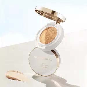 [미샤] 세이프 블록 RX 커버 톤업 선 쿠션 SPF50+/PA+++ 14g, 2개