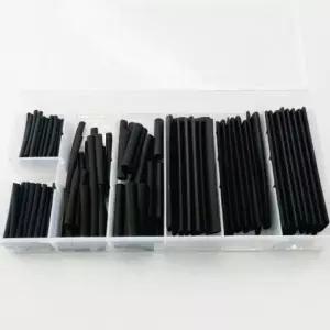 케이블 전선 보호 커버 전기선 보호관 튜브 127개입 수축 블랙 열고무 세트 압축 열수축 열