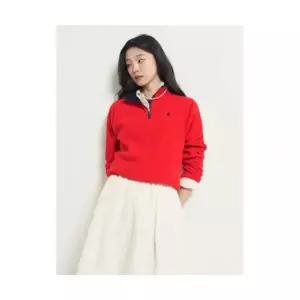 [국내매장정품] 빈폴 BEANPOLE LADIES 플리스 하프 집업 탑 레드 (BF5Y41C026) BF5Y41C026 175844