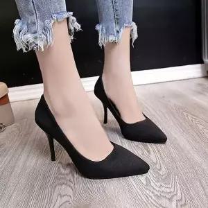 [하프클럽/]여성 여성구두 스웨이드 4컬러 하이힐 스틸레토 펌프스힐 킬힐