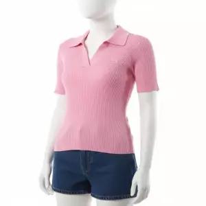 [메종키츠네]MAISON KITSUNE 25 BABY FOX PATCH FINE RIBBED POLO OW00201KT1091-0139 베이비 폭스 패치...