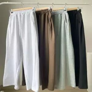 여자 4컬러 허리밴딩 베이직 캐주얼 트레이닝팬츠 (WFKB3RF)