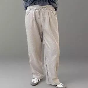 [다잇템] 여성 고무줄 도톰기모 단가라 와이드바지_24004562_588872