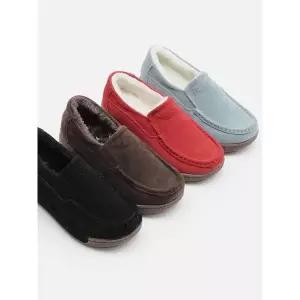 [하프클럽/]스웨이드 통굽 털로퍼 5cm