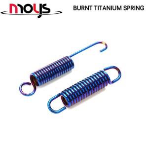 바이크 오토바이 사이드 브라켓 주차 랙 대형 풋 번트 티타늄 도금 골드 스프링