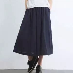 [하프클럽/]편한 치마바지 와이드팬츠 밴딩팬츠 긴 통바지 여름