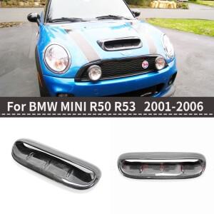 미니 쿠퍼 S R50 R53 튜닝호환  카본 파이버 커버 에어 인렛 라디에이터 아웃렛 장식 2001-2006 1개
