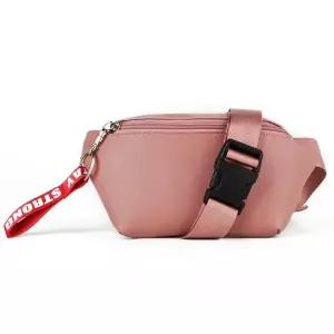 힙색 파스텔 미니 슬링백 크로스 가방 캐주얼 핑크