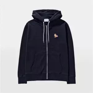 메종키츠네 칠랙스 폭스 패치 남녀공용 후드 집업 IU00353KM0001 P480