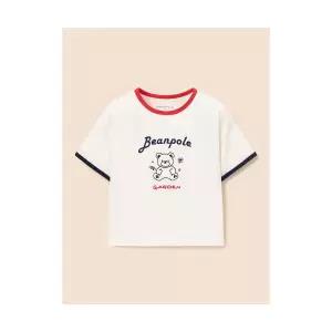 빈폴 키즈 그래픽 링거 반팔 티셔츠 아이보리 (BI5342U130) 309760