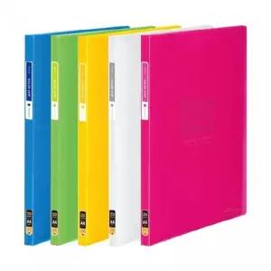 [셀러에이드]청운 칼라칩 클리어화일 20매PP핑크 / A4 개(1개입)