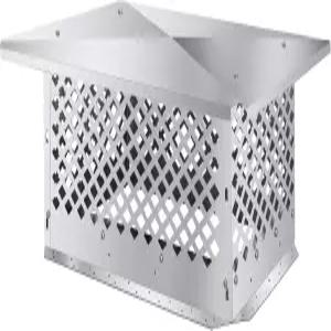 구매 YAH 굴뚝 캡 커버 기존 점토 연도 타일 치수에 맞게 조정 가능한 하단 설치 방법 모든 스테인리스