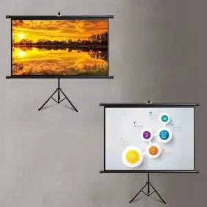 스탠드 스크린 빔스크린 접이식 이동식 롤러블 휴대용 대형 야외스크린 극장 이동형 홈시네마
