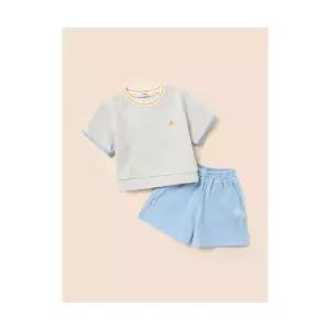 빈폴 키즈 여아 와플 반팔 티셔츠 반바지 상하세트 베이지 (BI5342G07A) 308503