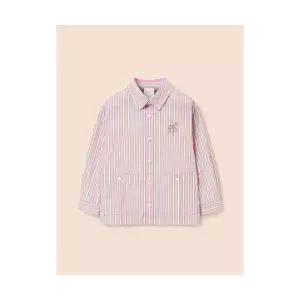 빈폴 키즈 [Reedition] 멀티 스트라이프 셔츠 라이트 핑크 (BI5264U01Y) 305733