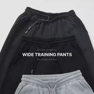 [하늘바라기]인티 기모 와이드 트레이닝 팬츠