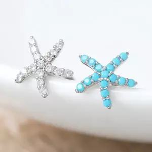 [라울스톤] 불가사리 큐빅 써지컬 스틸 패션 피어싱 2종 택1