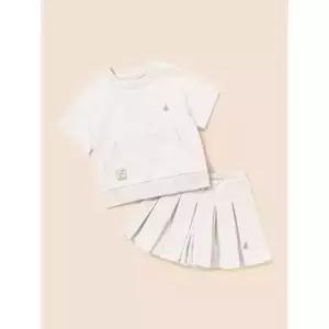 FE715751-E9B 빈폴 키즈 피케 반팔 치마바지 상하세트 베이지 (BI5342G08A)
