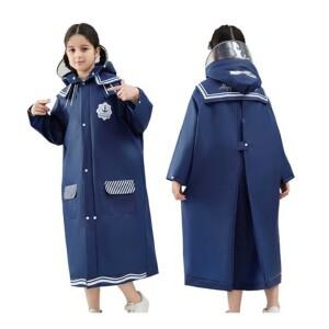 러 칼라 초등학생 우비 유아 아동 주니어 레인코트