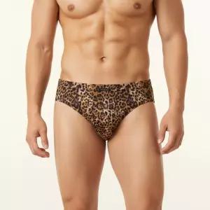 남성팬티 호피나염 부드럽고 신축성 좋은 브리프 팬티 (VMP1810P)