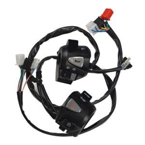 오토바이 바이크 비상등 신호 용 PCX 핸들 바 버튼 22mm QM82 스타터 혼 스위치 제어 안개등 회전 부품