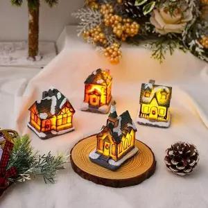 4타입 GZV545W5 크리스마스 아늑한 하우스 조명 스노우 LED램프