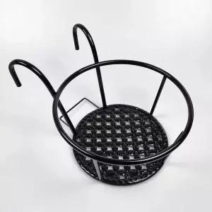 [셀러에이드]베란다 화분걸이대 블랙 화분 철제 정리 배란다화분걸이