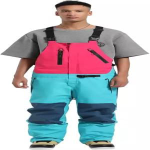 히에크더 남성 스노우 비브 스키 팬츠 여성 보온 방수 스노보드 통기성 오버롤 아웃도어 겨울 보호