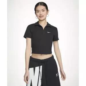 NIKE 스포츠웨어 에센셜 반소매 폴로 탑 W - 블랙:화이트 DV7885-010 1530706