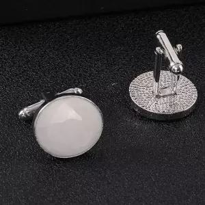 고급 정장 커프스링크 세트 남성용 예복 선물용 단추 2개입