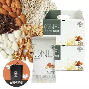 산과들에 130금순차출고산과들에하루견과 원데이라이트 30입 선물세트x2 쇼핑백 378643