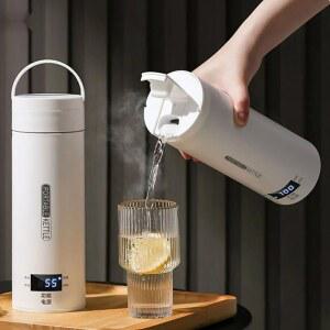 휴대용 전기온수 등산용 주전자 기숙사 300ML 보온병 미니 500ML 캠핑