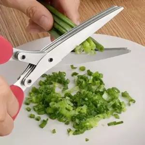 이지쿠킹 CPF211H3 스텐 채칼가위 5날 쪽파 김가루 파채가위