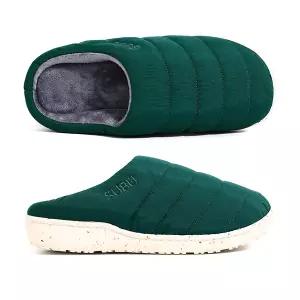 스부 SUBU RE: GREEN (SR-04) 오리지널 F-라인 리사이클 그린 기모 패딩 슬리퍼