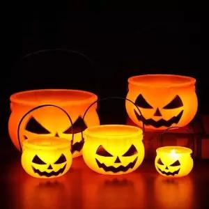 [오너클랜]WL 할로윈 호박 바구니 16.5cm 특대형 답례품 파티 선물 꾸미기 M50466