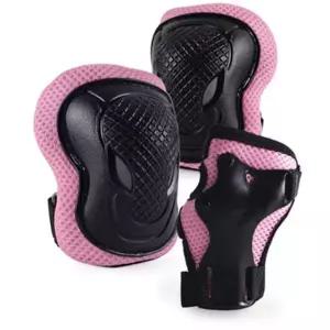 비바 아동 인라인 자전거 보호대 핑크 손 팔꿈치 무릎