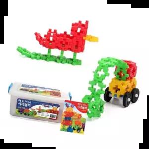 사각블럭 한립 미니 사각 블럭 네모 격자 블록 장난감 220P