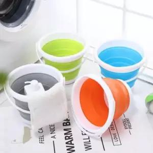 세수 캠핑 대야 화장실 물통 M10999 접이식 폴딩 접히는 양동이 바구니 세숫대야 실리