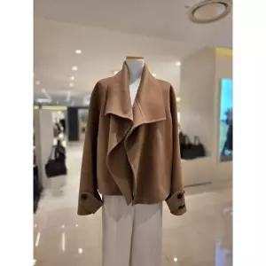 에이비에프지 캐시미어혼방 오픈형 숄카라넥 반코트 AGNA1HJ08A