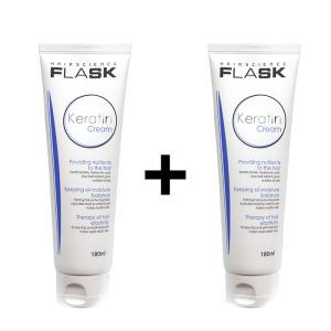 플라스크 케라틴 크림 180mlX2개 행사 바르는 트리트먼트