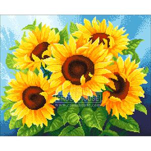 해바라기향연 보석십자수(원형큐빅/전체)