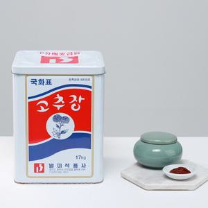 [60년 전통] 국화표 고추장 업소용 식자재 대용량 17kg 고추장