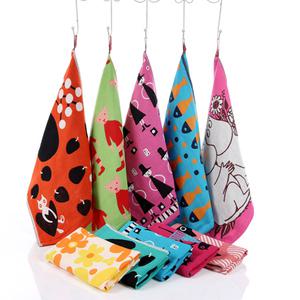 북유럽풍 순면거즈 주방타올 핸드 타월 면행주 어린이집 손수건 일러스트행주 답례품 79종 40x34cm