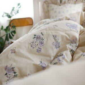 [은남침구]천연소재 광목면 옥수수솜  프릴차렵이불 광목미뇽-3color