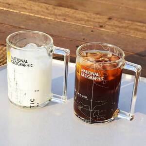 내셔널지오그래픽 노보 핸들글라스머그2P 물컵 맥주컵 유리잔 유리머그